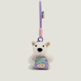 White Puppy Sweater Bag Charm