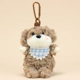 White Puppy Keychain