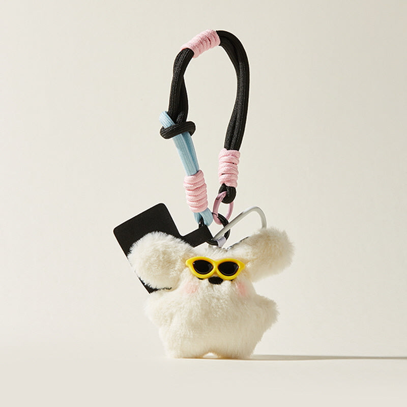 Heart Sunglasses Bunny Bag Charm