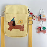 Party Hat Puppy Phone Crossbody Bag