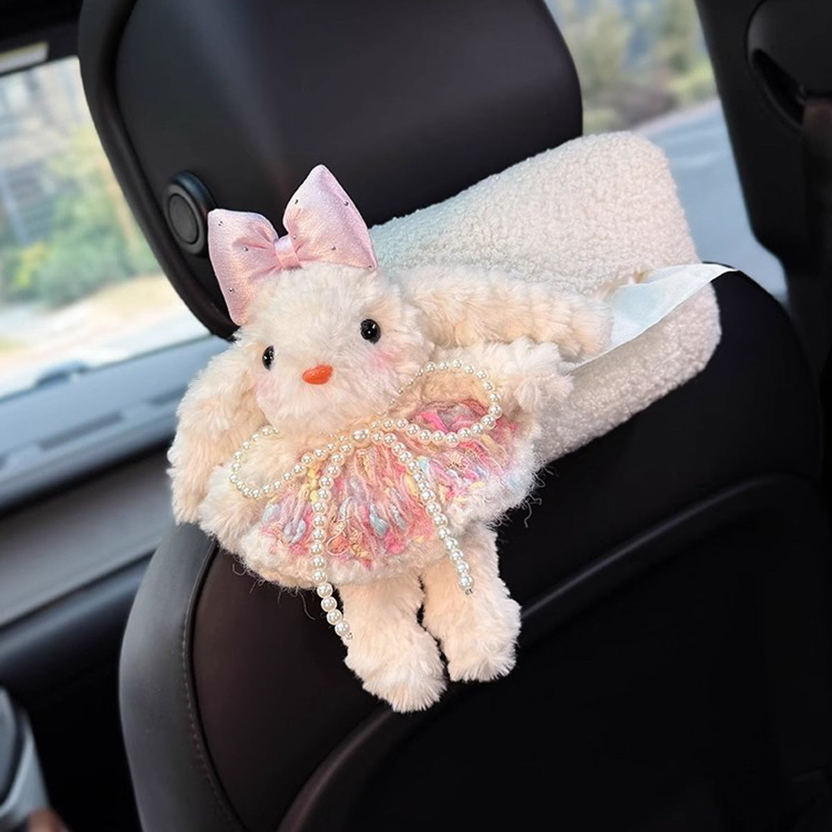 Bunny Tissue Box Cover For Car