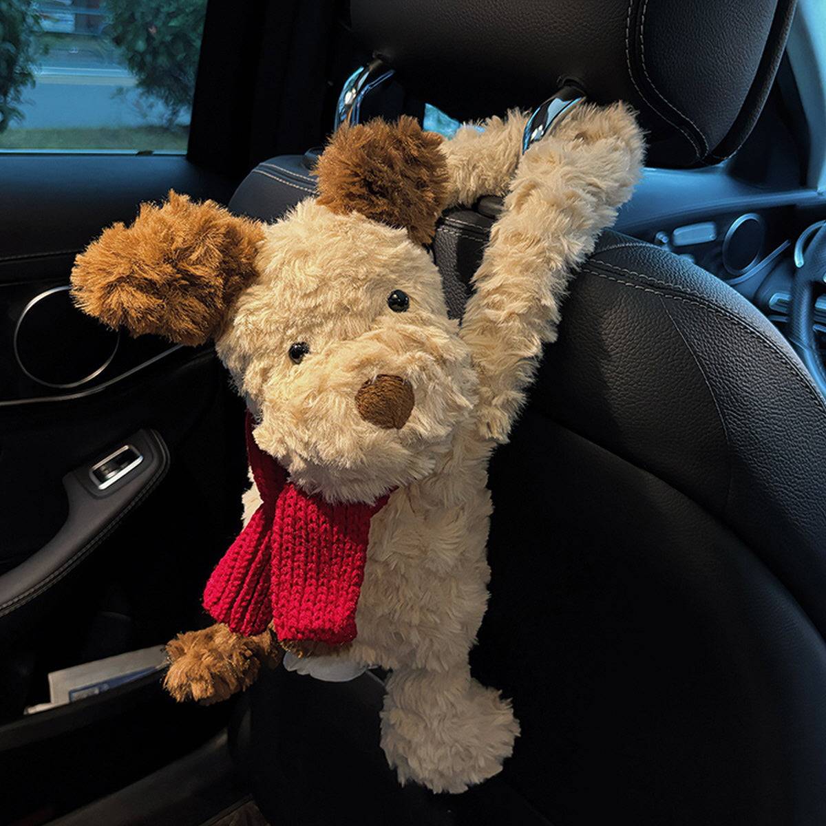 Brown Ear Puppy Tissue Cover For Car