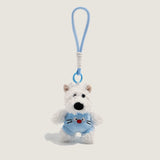 White Puppy Bag Charm