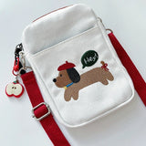 Party Hat Puppy Phone Crossbody Bag
