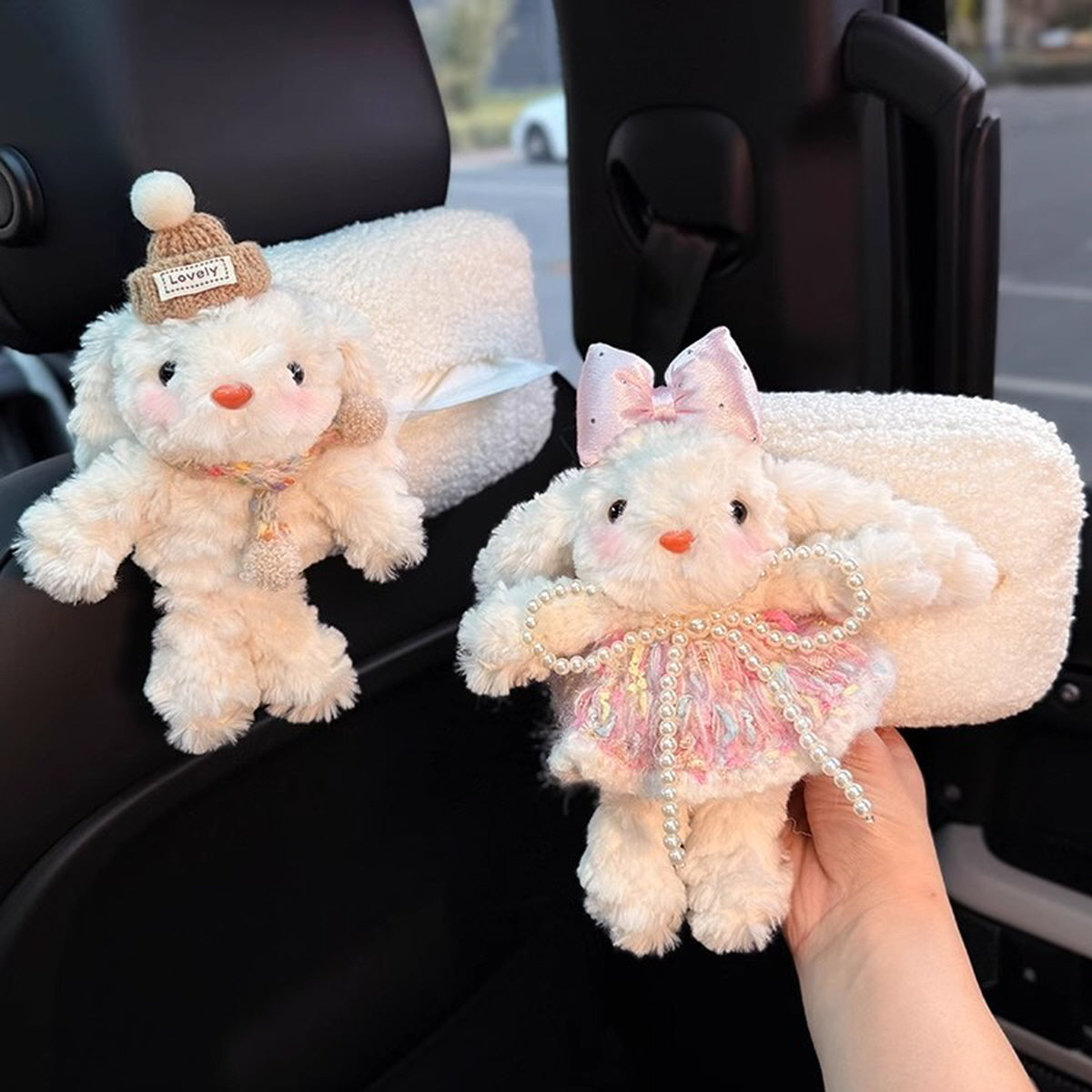 Bunny Tissue Box Cover For Car