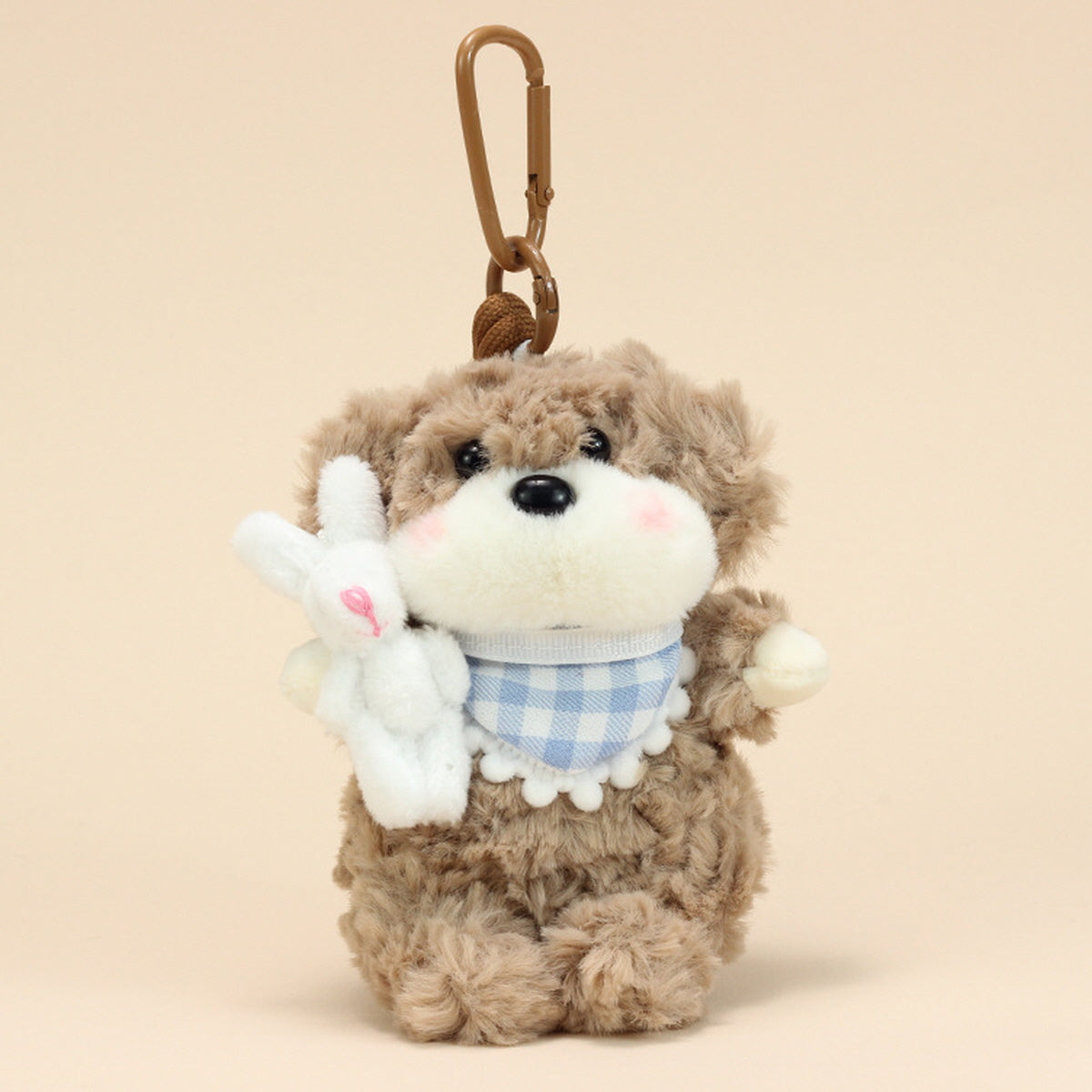White Puppy Keychain