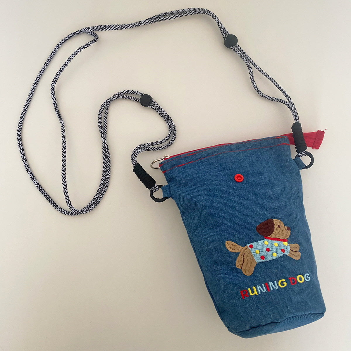 Denim Puppy Phone Bag