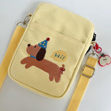 Party Hat Puppy Phone Crossbody Bag