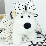 Polka Dot Puppy Keychain