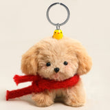 Red Scarf Brown Puppy
