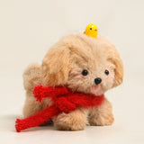 Red Scarf Brown Puppy
