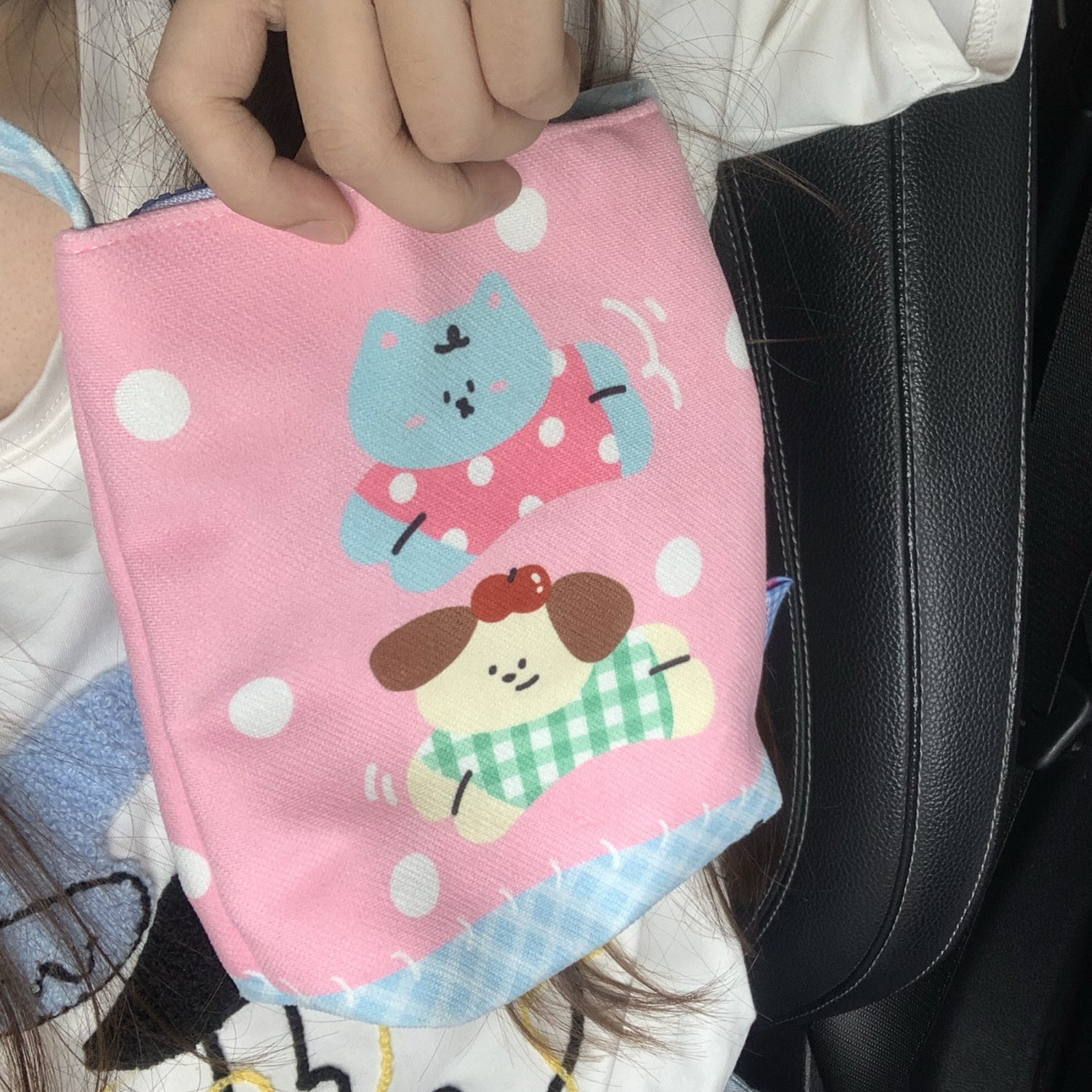 Kitty And Puppy Phone Crossbody Bag