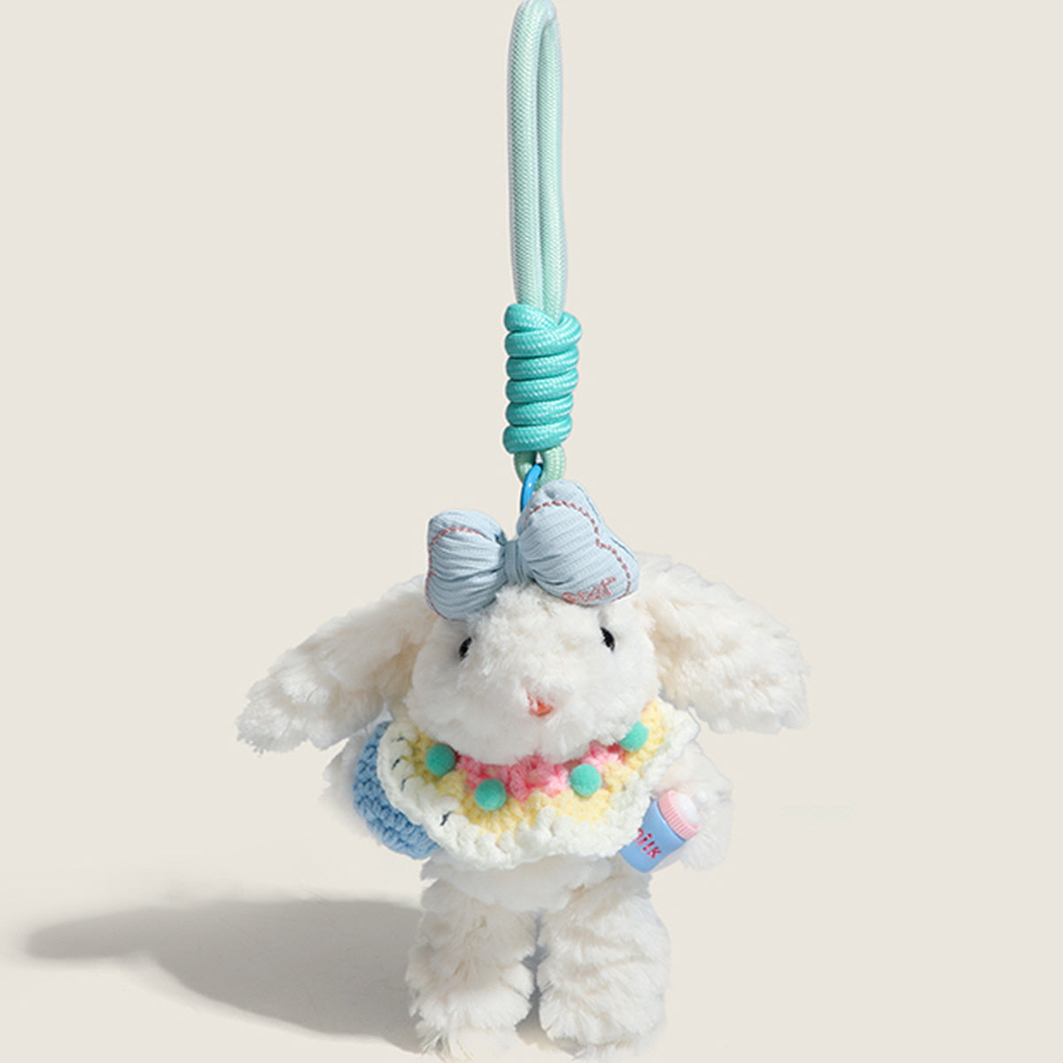 White Bunny Bag Charm