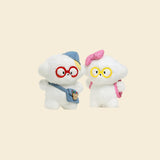 Puppy With Glasses Keychain