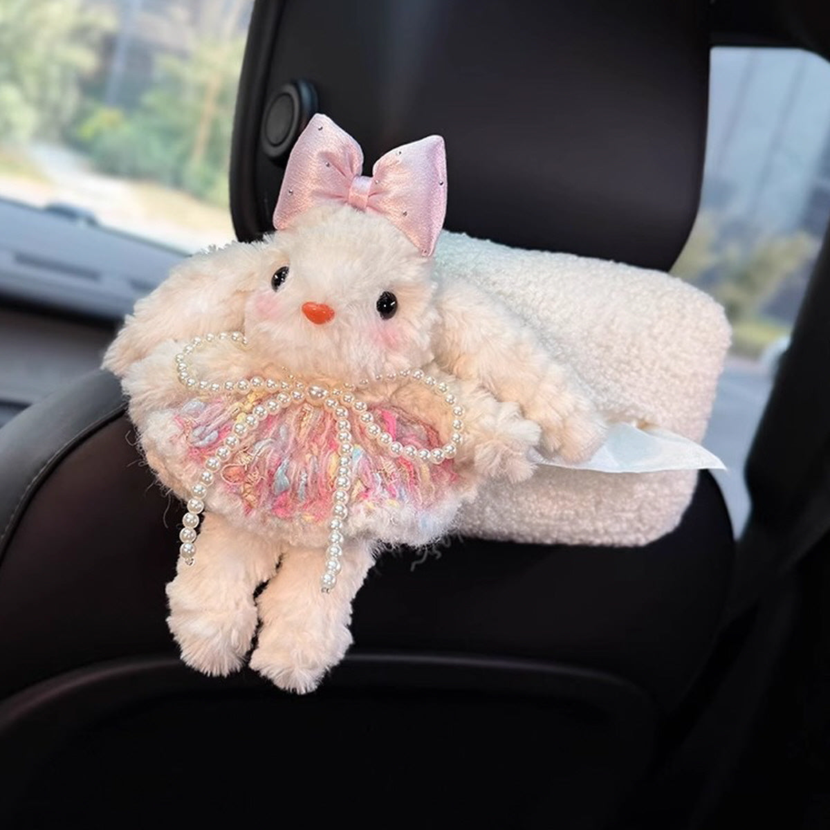 Bunny Tissue Box Cover For Car