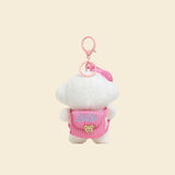 Puppy With Glasses Keychain