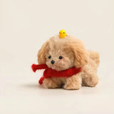Red Scarf Brown Puppy