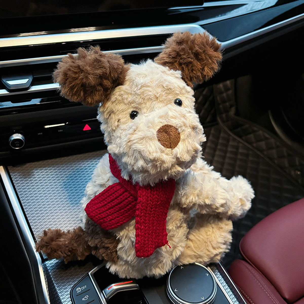 Brown Ear Puppy Tissue Cover For Car