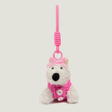 White Puppy Sweater Bag Charm