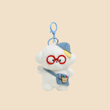 Puppy With Glasses Keychain