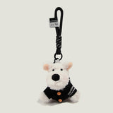 White Puppy Sweater Bag Charm