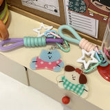 Kitty And Puppy Keychain