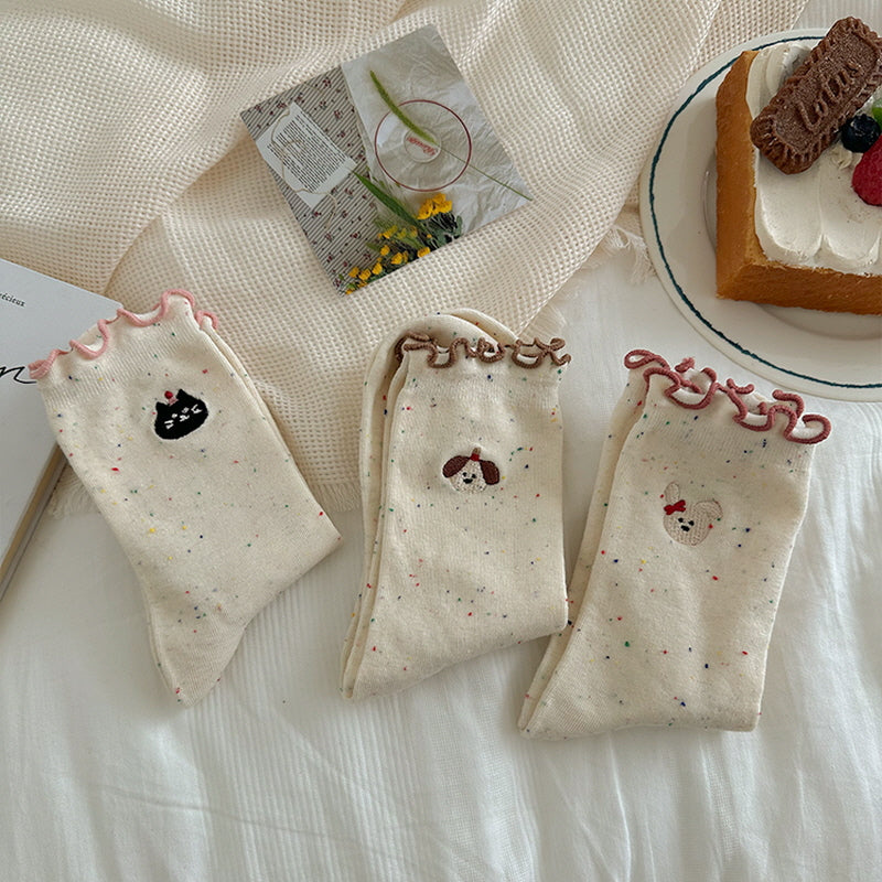 Ruffle Animal Socks