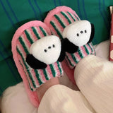 Striped Puppy Slippers