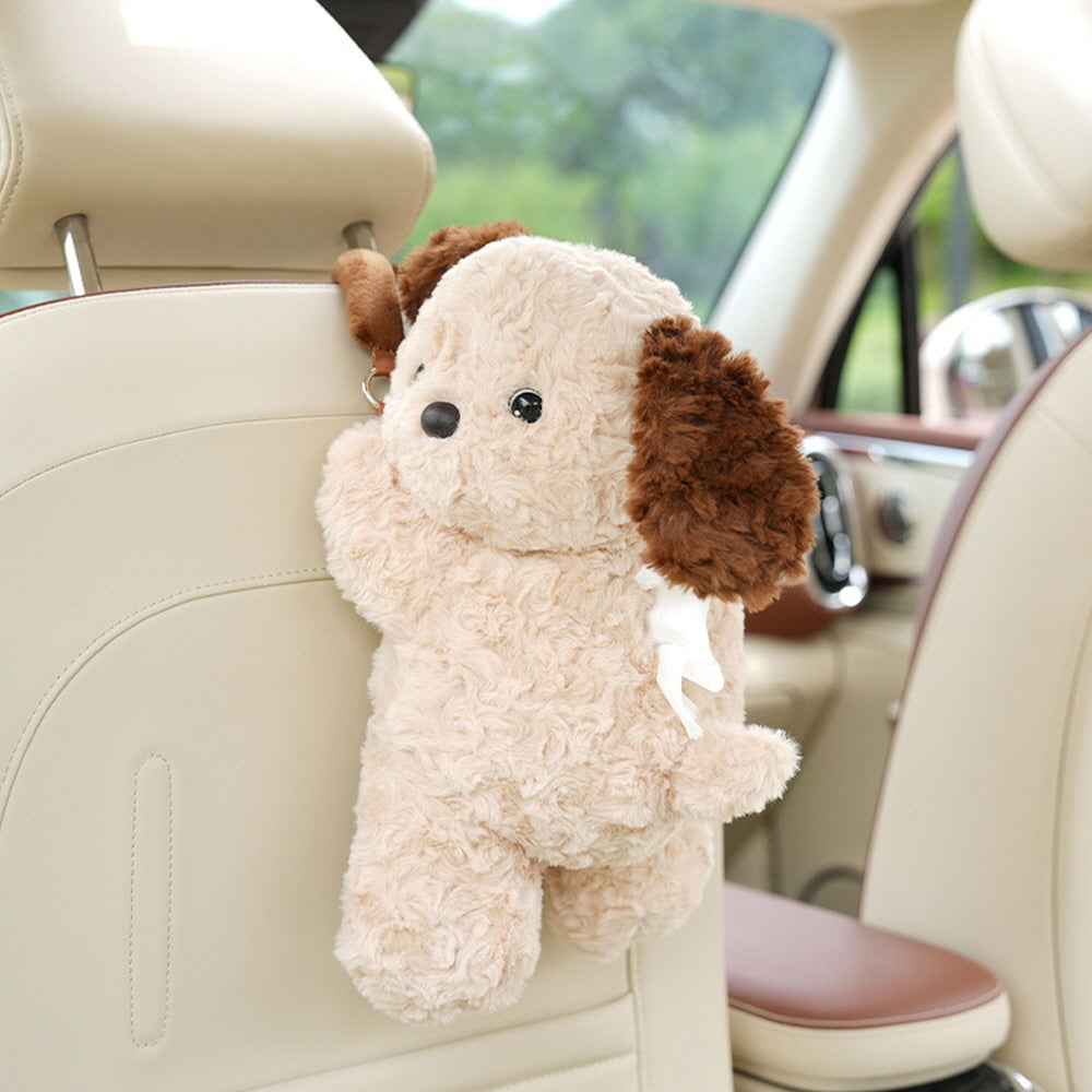 Cute Puppy Tissue Box For Car