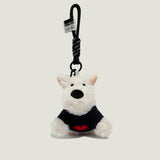 White Puppy Sweater Bag Charm