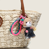 Pearl Necklace Bear Bag Charm