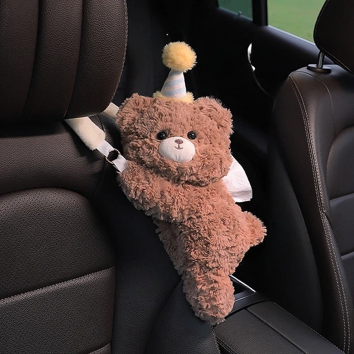 Cute Bear And Bunny Tissue Cover For Car