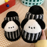 Striped Puppy Slippers