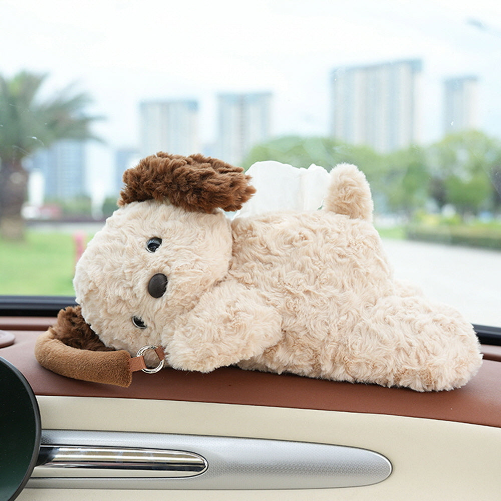 Cute Puppy Tissue Box For Car