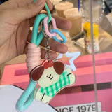 Kitty And Puppy Keychain