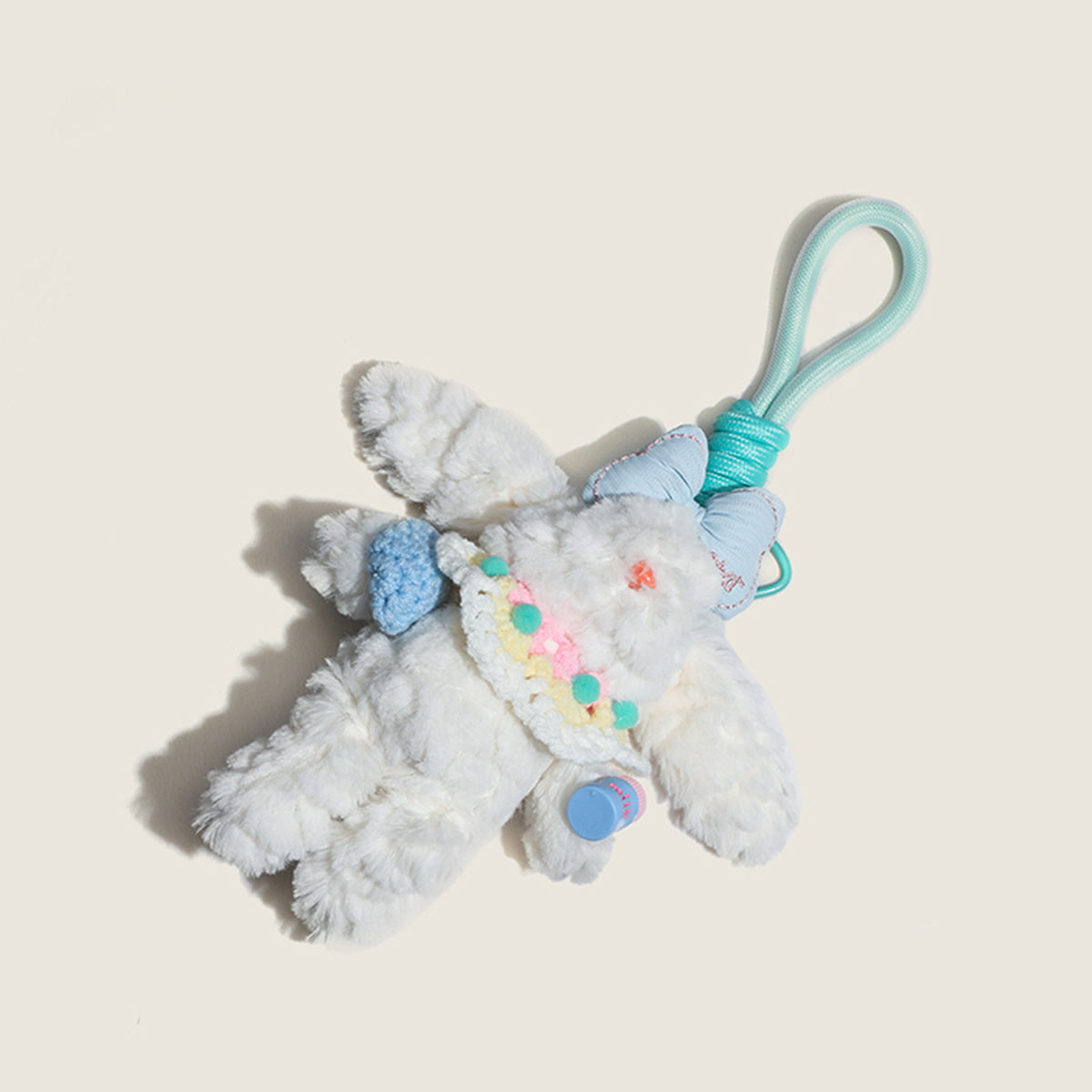 White Bunny Bag Charm