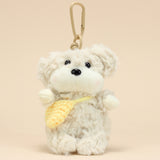 White Puppy Keychain