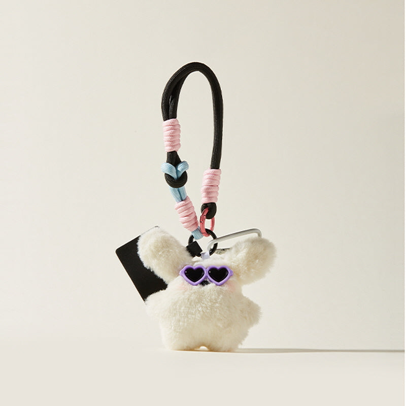 Heart Sunglasses Bunny Bag Charm